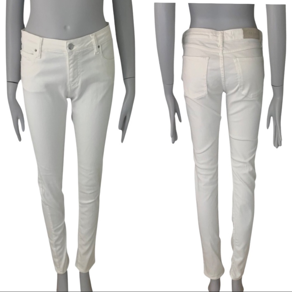 IRO White Skinny Jeans Mid-Rise - Picture 15 of 15
